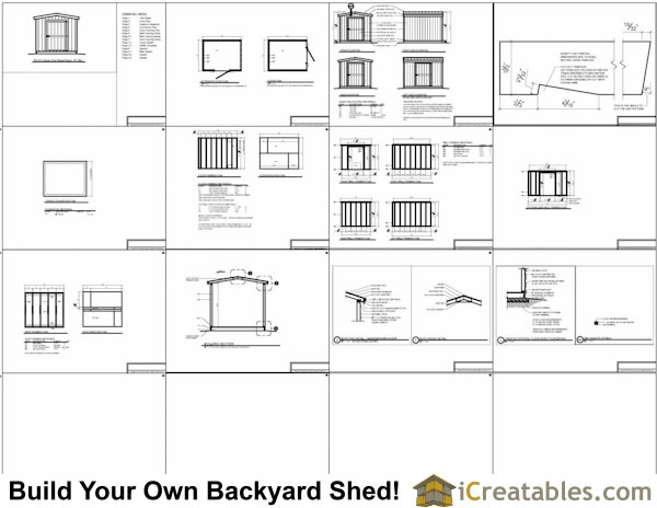 8x10 short shed plans example